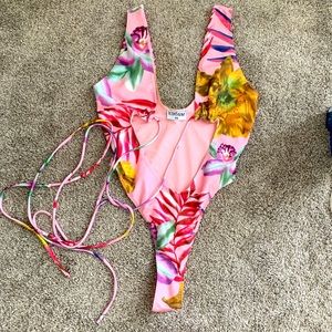 One piece thong suit